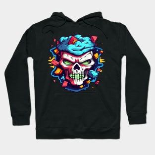 Vibrant Bones: Colorful Skull Hoodie